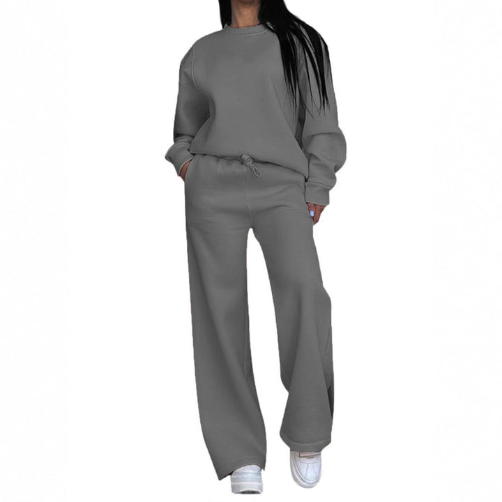 Damen nan lässiges Oversize Sweatshirt und weite Jogginghose Set Drune