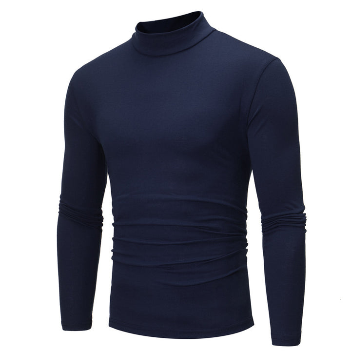 Herren elegantes Rollkragen-T-Shirt aus weichem Jersey Drune