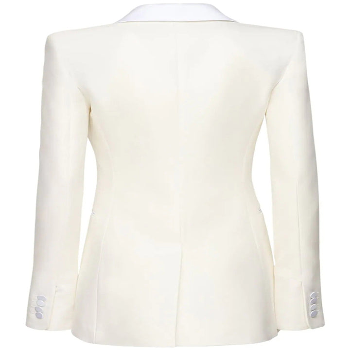 Damen Strukturierter Schulterblazer im Retro‑Tailoring Drune