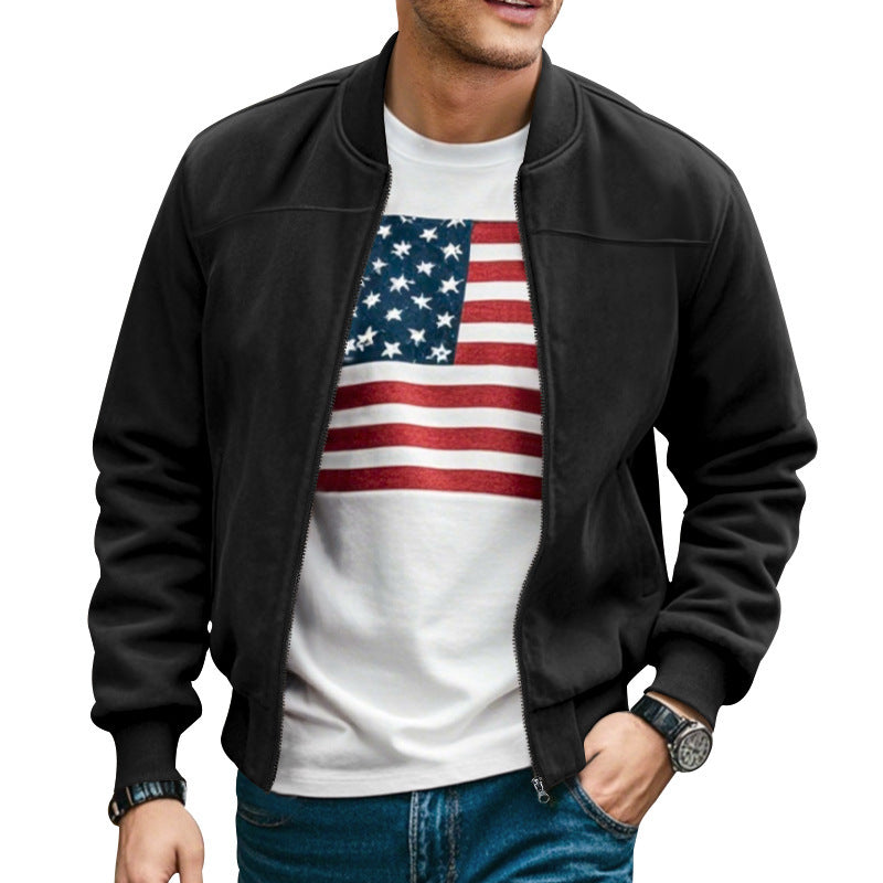 Herren Bomberjacke mit modernem Schnitt und praktischen Taschen Drune