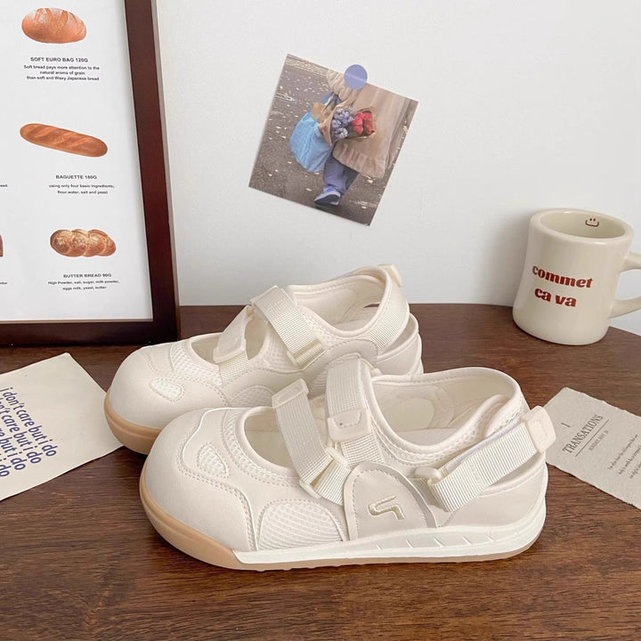 Damen Komfortable Sneaker mit rutschfestem Klettverschluss und atmungsaktivem Obermaterial Drune