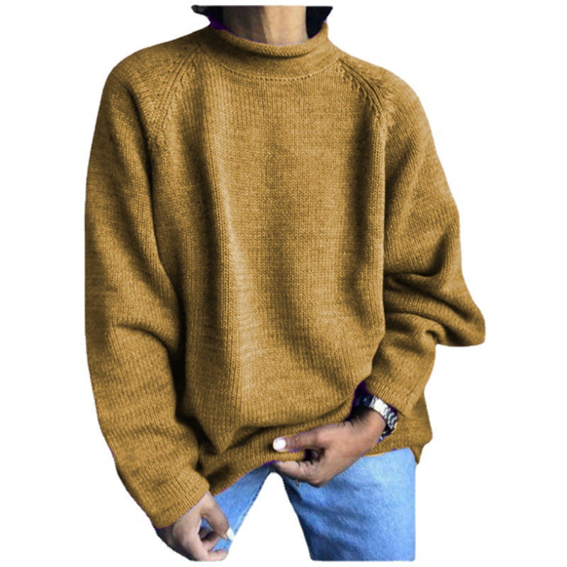 Damen nan kastiger Feinstrickpullover mit kurzem Stehkragen und Raglanärmeln Drune