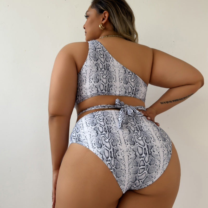 Damen Asymmetrisches Cut-Out Bikini-Set Drune