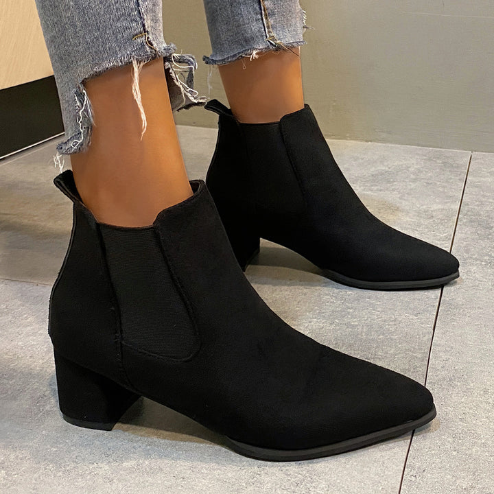 Damen Elegante Stiefeletten Drune
