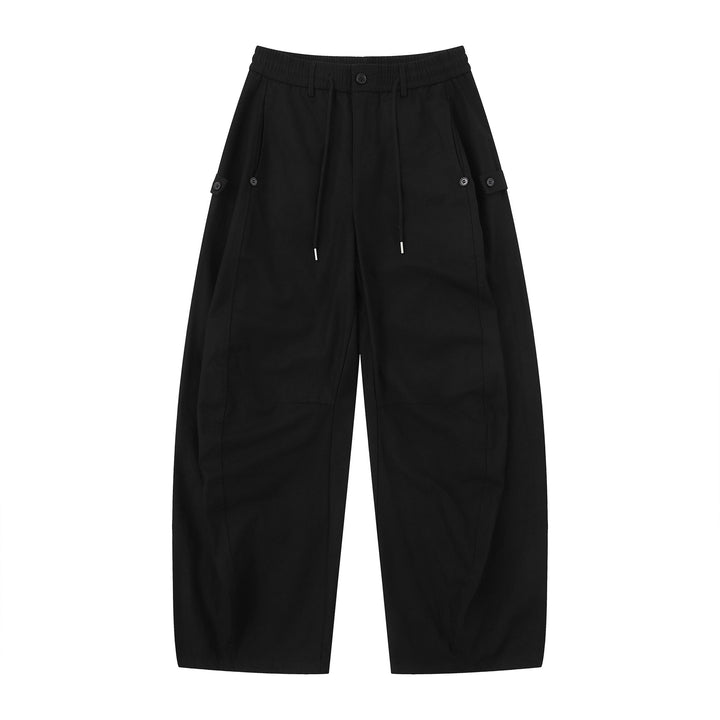 Damen Culotte-Cargohose im Utility-Stil mit elastischem Tunnelzugbund und aufgesetzten Klappentaschen Drune