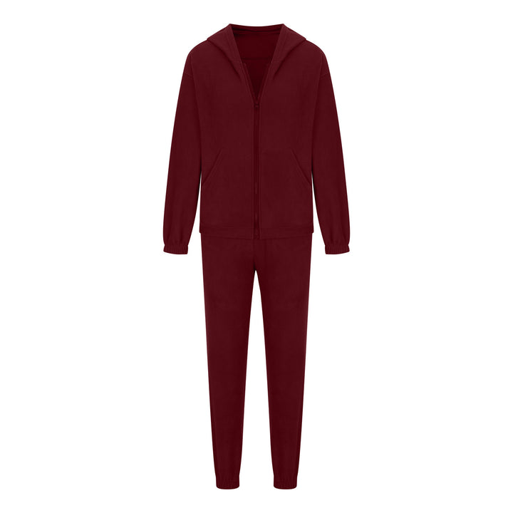 Damen oversized Hoodie mit Kängurutasche und Cargo-Jogginghose Set Drune