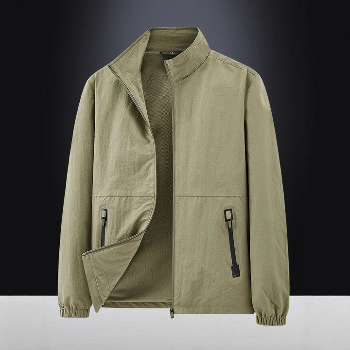 Herren Leichte Outdoorjacke mit hohem Kragen Drune