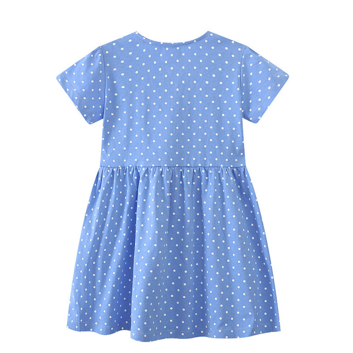 Mädchen Sommerkleid mit verspieltem Schwanenmotiv Drune