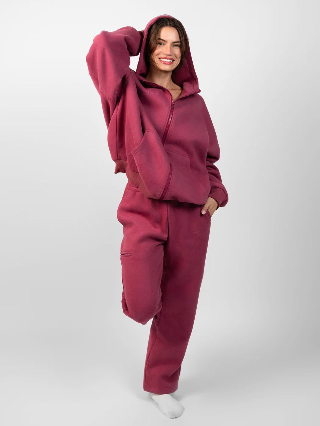 Damen Lässiges Kapuzenpullover und Jogginghose Set Drune