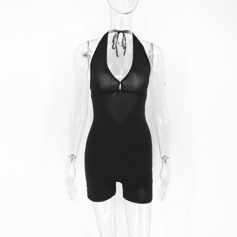 Damen Bralette-Badeanzug mit tiefem V-Ausschnitt und flexiblem Trägerdesign Drune