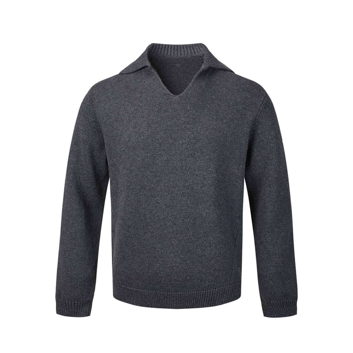 Damen Feinstrickpullover mit V‑Schlitzkragen und geripptem Saum Drune
