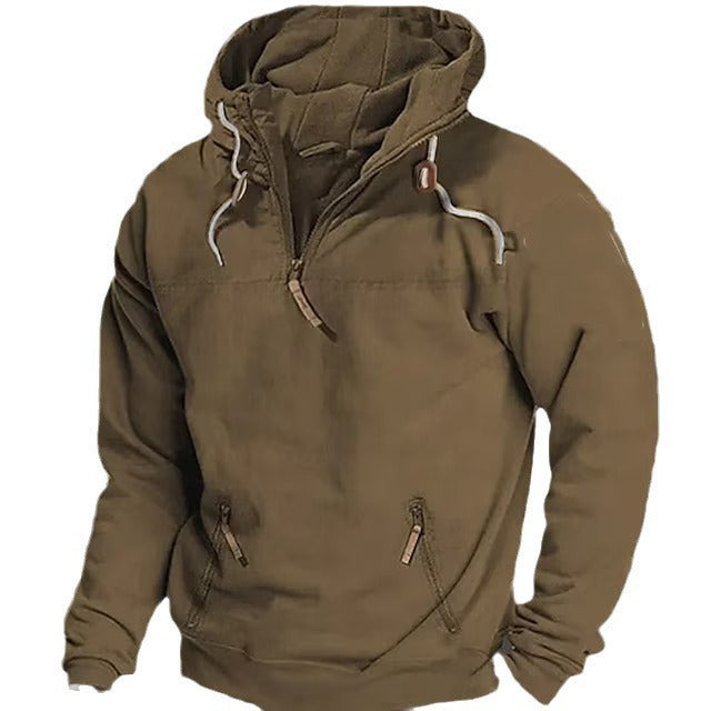 Herren winddichte Kapuzenjacke mit praktischen Taschen und Umweltfreundlichem Material Drune