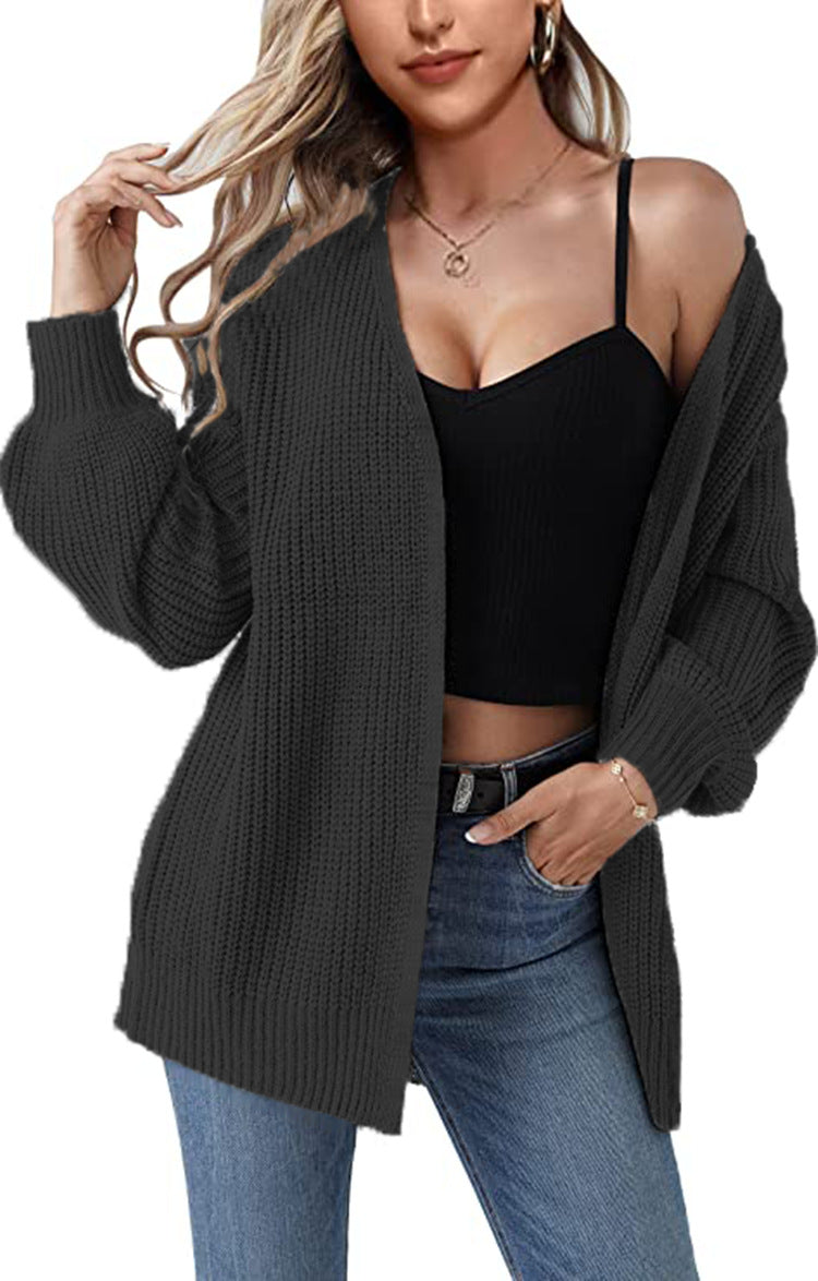 Damen Strickcardigan mit lässiger Oversized-Passform Drune