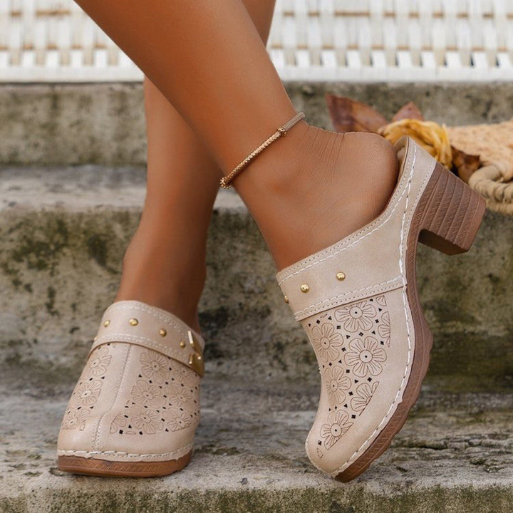Damen modische Clogs mit praktischen eleganten Details Drune
