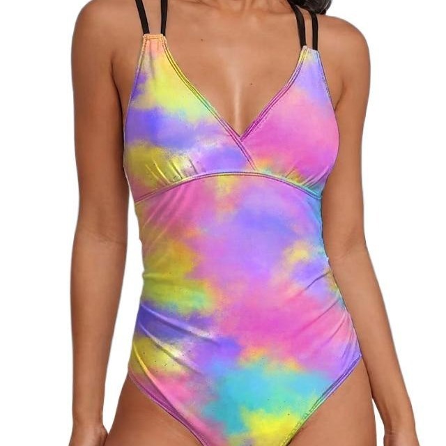 Damen Sportlicher Einteiler mit Farbverlauf Drune