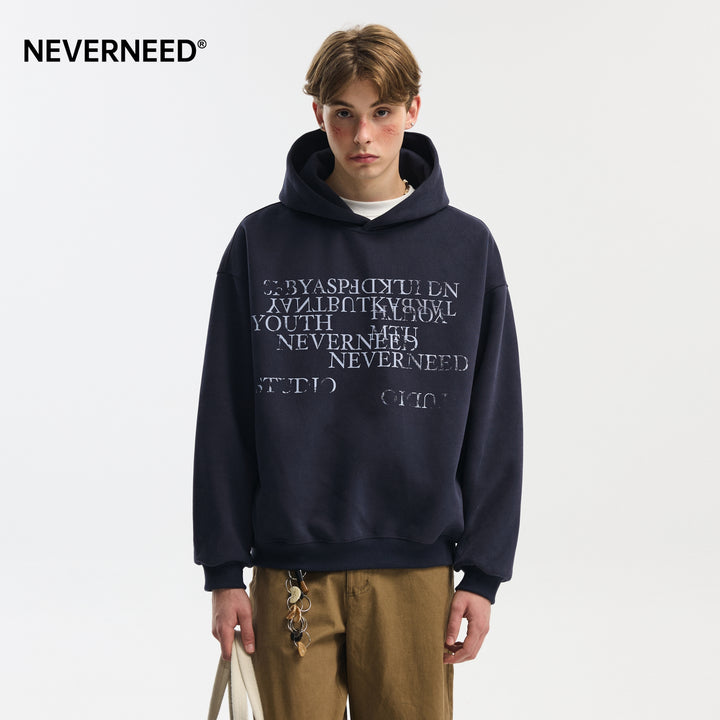 Herren Urbaner Oversized Hoodie mit Reißverschlüssen Drune
