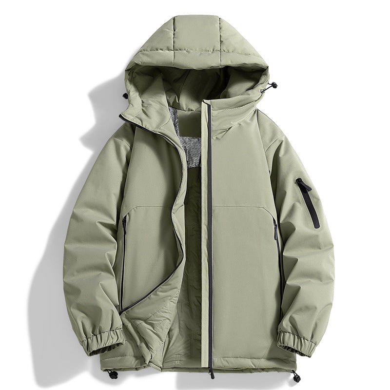 Unisex Warmer wasserabweisender Steppparka mit technischer Kapuze Drune