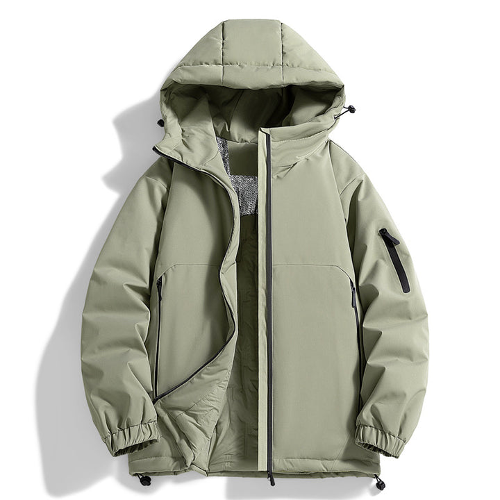 Unisex Warmer wasserabweisender Steppparka mit technischer Kapuze Drune