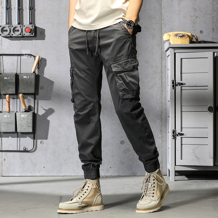 Herren Urbaner Cargojogger mit elastischem Komfortbund, Organizer‑Taschen und gerippten Bündchen Drune