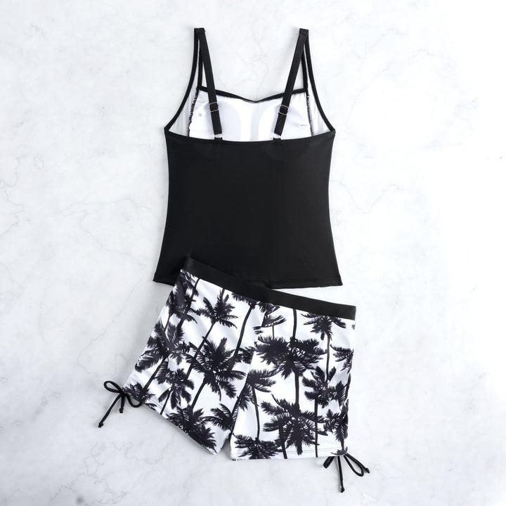 Damen Tankini mit floralem Design und verstellbaren Trägern Drune