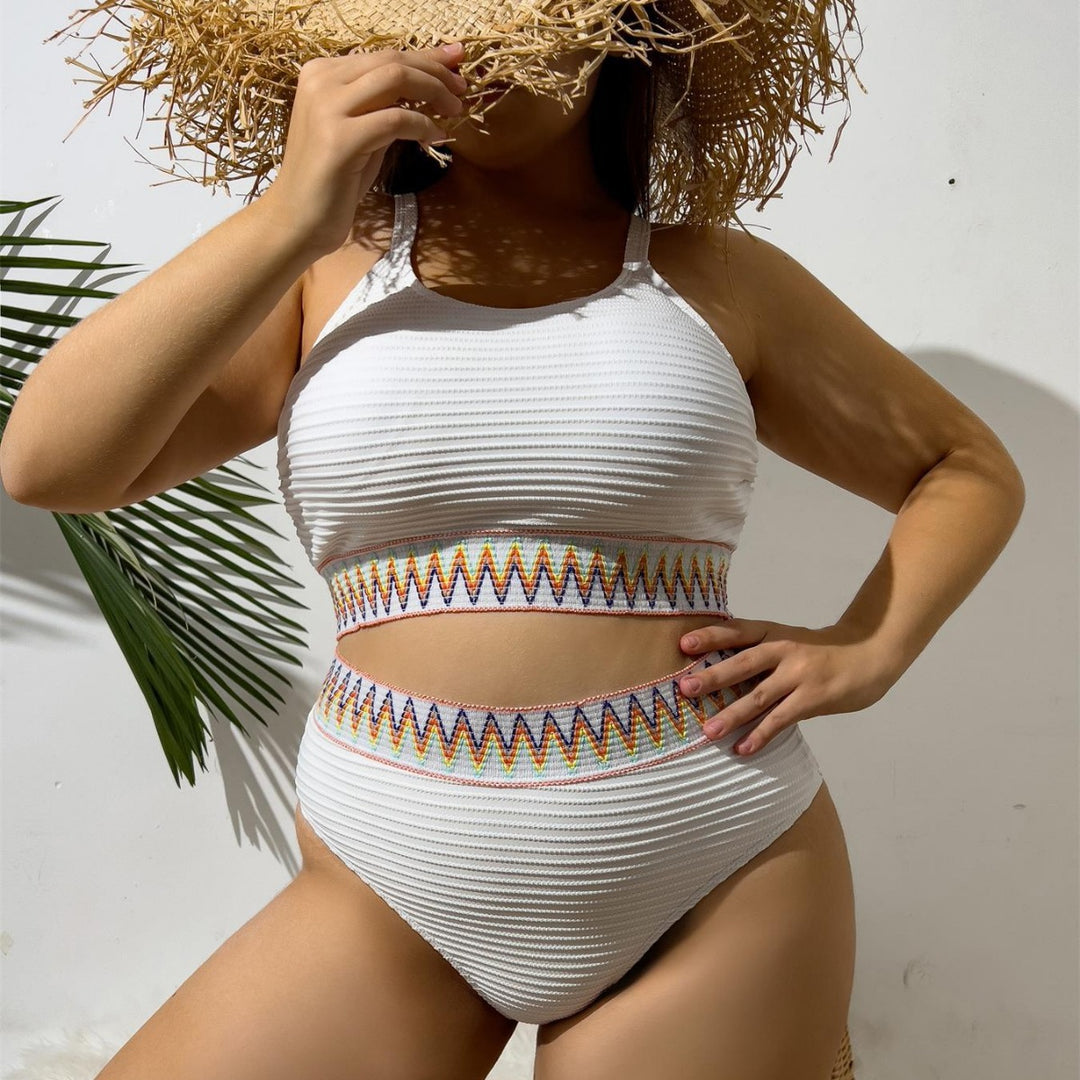 Damen Sportliches Bikini-Set mit dekorativem Bund Drune
