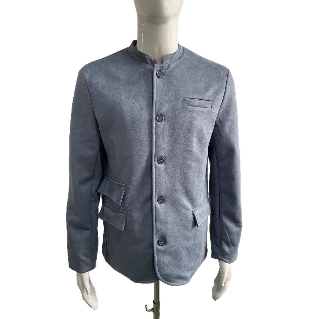 Herren elegante Wildlederjacke im modernen Design Drune
