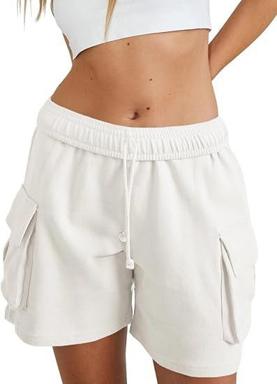 Damen lässige Freizeithose mit komfortablem Gummibund und praktischen Seitentaschen Drune