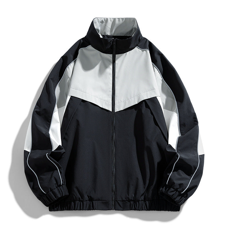Herren Leichte Sportjacke mit hohem Kragen Drune