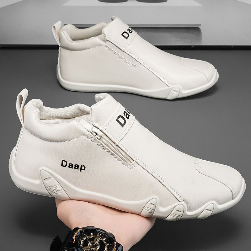 Damen Modische Sneaker mit seitlichem Reißverschluss und ergonomischer Sohle Drune