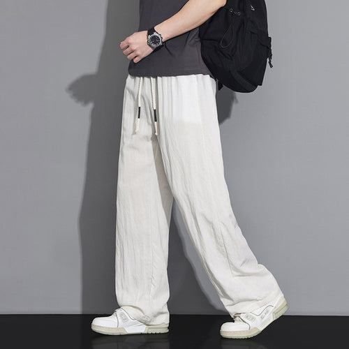 Herren Lässige Leinenhose