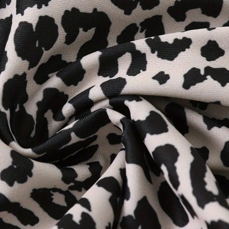 Damen Bikini-Set mit skulpturalem Design und modischem Animal-Print Drune
