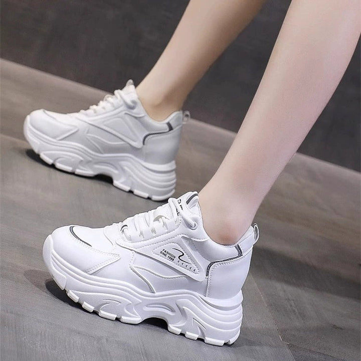 Damen Chunky Sneakers mit atmungsaktiver Mesh-Oberfläche und dämpfender Sohle Drune