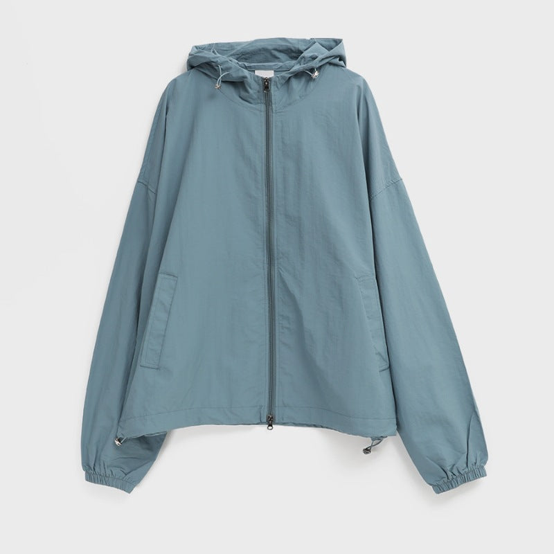 Damen lässige Übergangsjacke mit hohem Kragen und verstellbarem Kordelzug Drune 1772505648