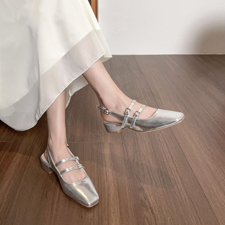 Damen Slingback Pumps mit doppeltem Riemchen und elegantem Design Drune