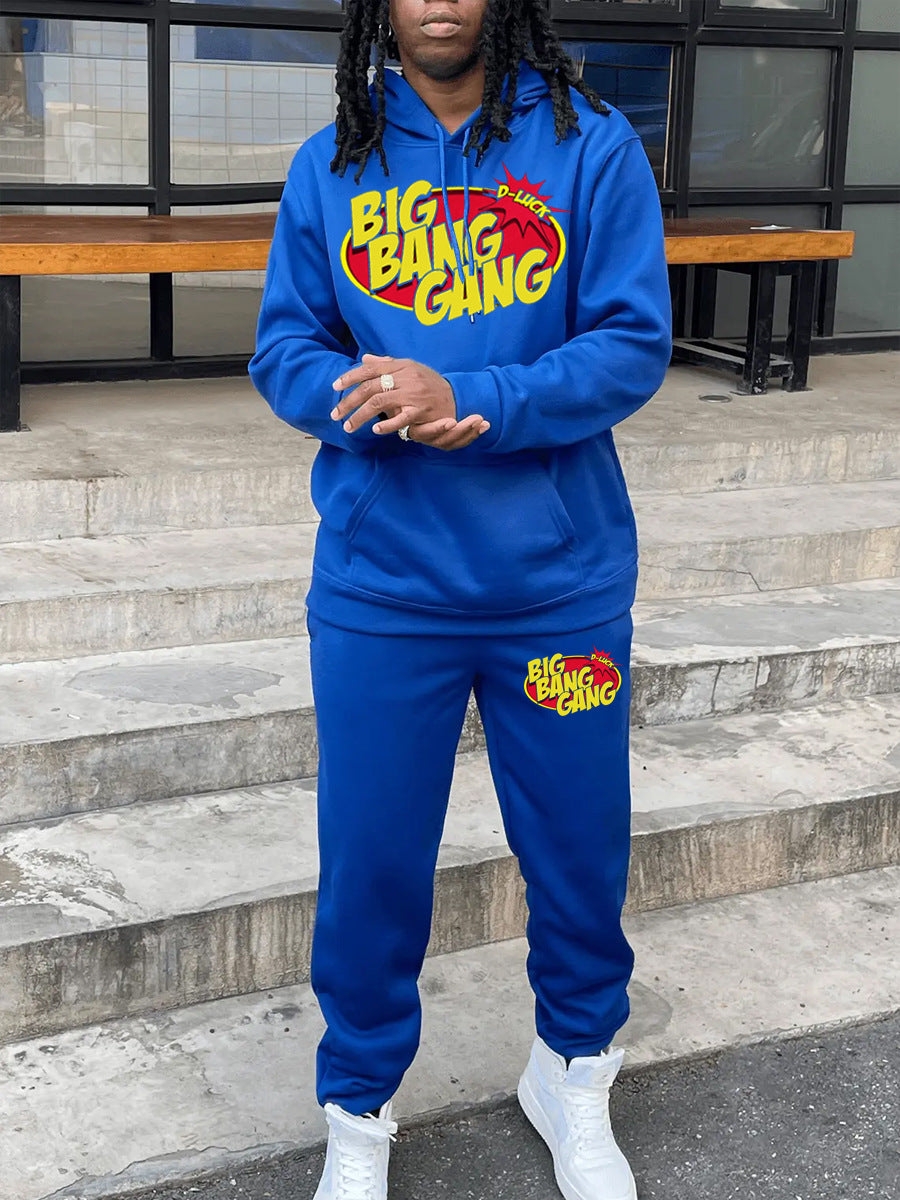 Damen Hoodie- und Jogginghose-Set mit auffälligem Logo-Druck Drune