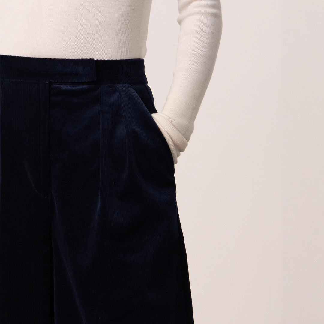 Damen Gemütlicher Ribbed Strickpullover Drune