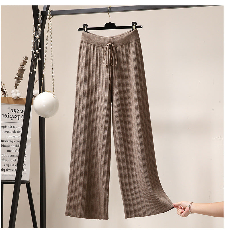 Damen Weite Strickhose Drune