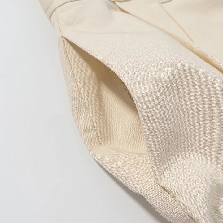 Damen nan hochtaillierte Palazzo-Hose mit Bundfalten, weitem Bein und verdeckter Frontleiste Drune