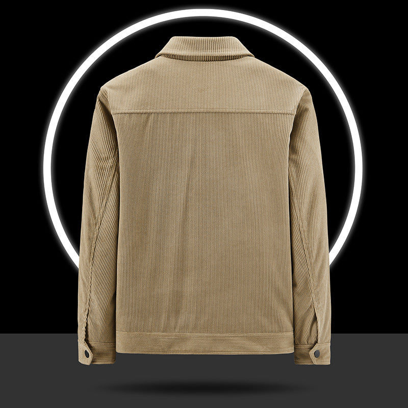 Herren Lässige Cordjacke mit praktischen Taschen Drune 1787797822