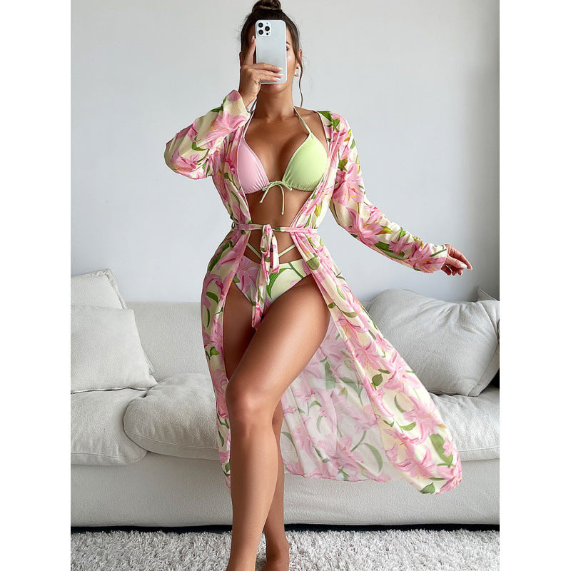 Damen Strandkleid mit floralem Muster und lässigem Schnitt Drune