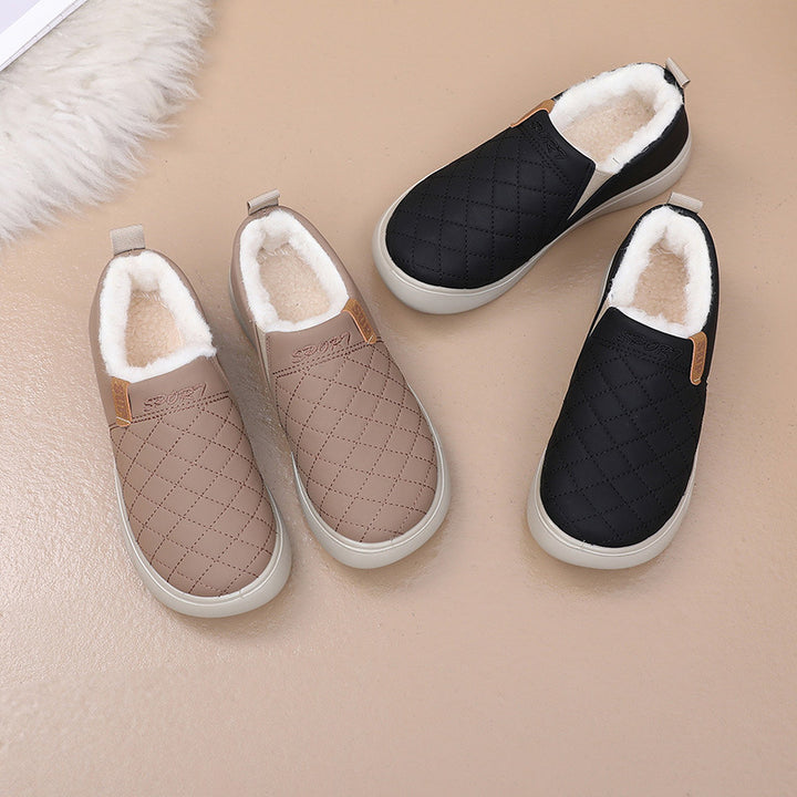 Damen Bequeme und warme Hausschuhe mit kuscheligem Innenfutter Drune