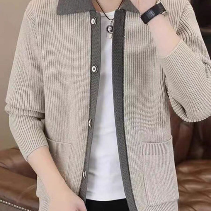 Herren Strickjacke mit praktischem Button-Up-Design Drune