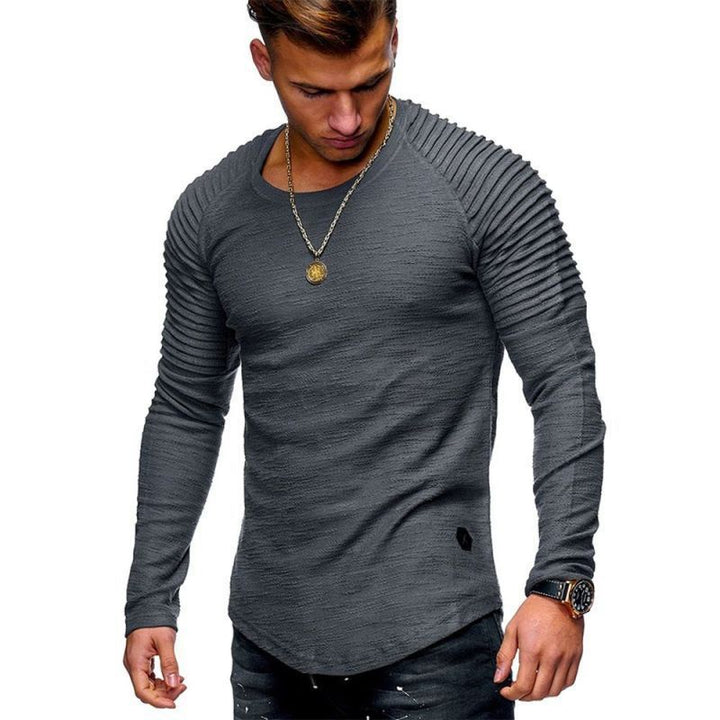 Herren Langarmshirt mit strukturiertem Design Drune