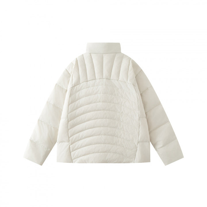 Unisex Boxy-Steppjacke mit hohem Stehkragen und kontrastierendem Zweiwege-Reißverschluss Drune