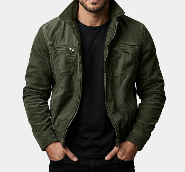 Herren Modische Übergangs-Utility-Jacke mit Reißverschluss