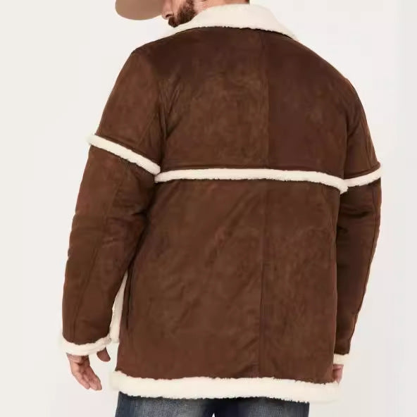 Herren Lässige und gefütterte Outdoor-Jacke mit großen Taschen Drune