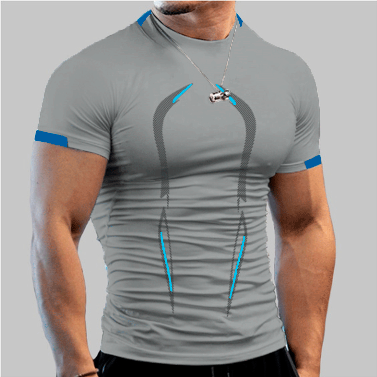 Herren Fitness T-Shirt mit atmungsaktiver Kompressionstechnologie Drune