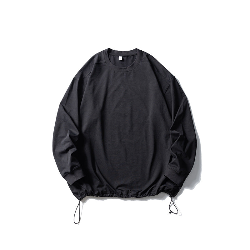 Unisex Oversize-Sweatshirt mit verstellbarem Kordelzugsaum, Raglanärmeln und Rippbündchen Drune