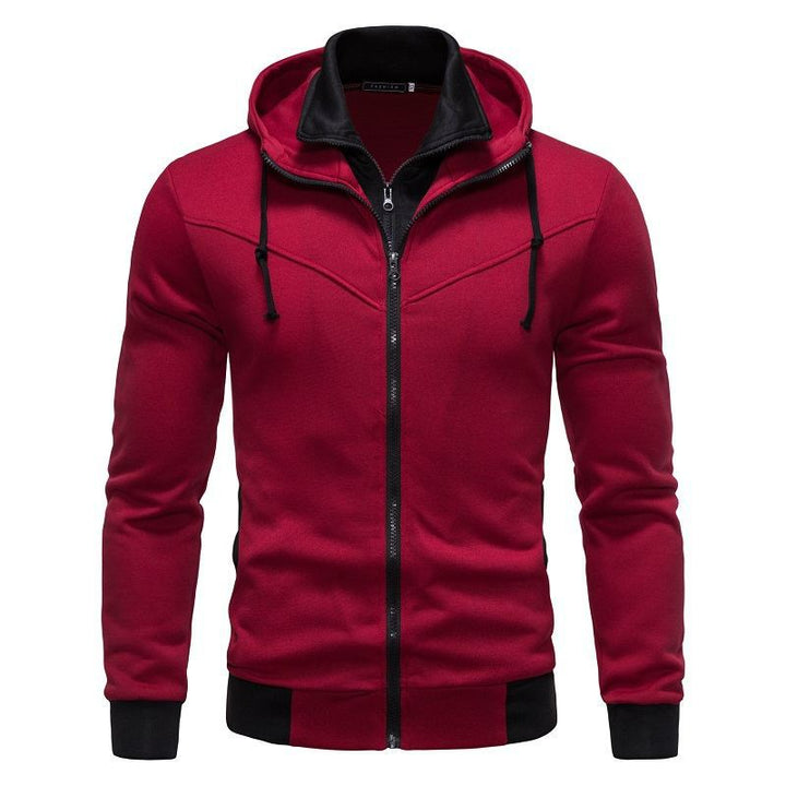 Herren sportliche Kapuzenjacke mit modernem Schnitt und praktischen Reißverschlusstaschen Drune
