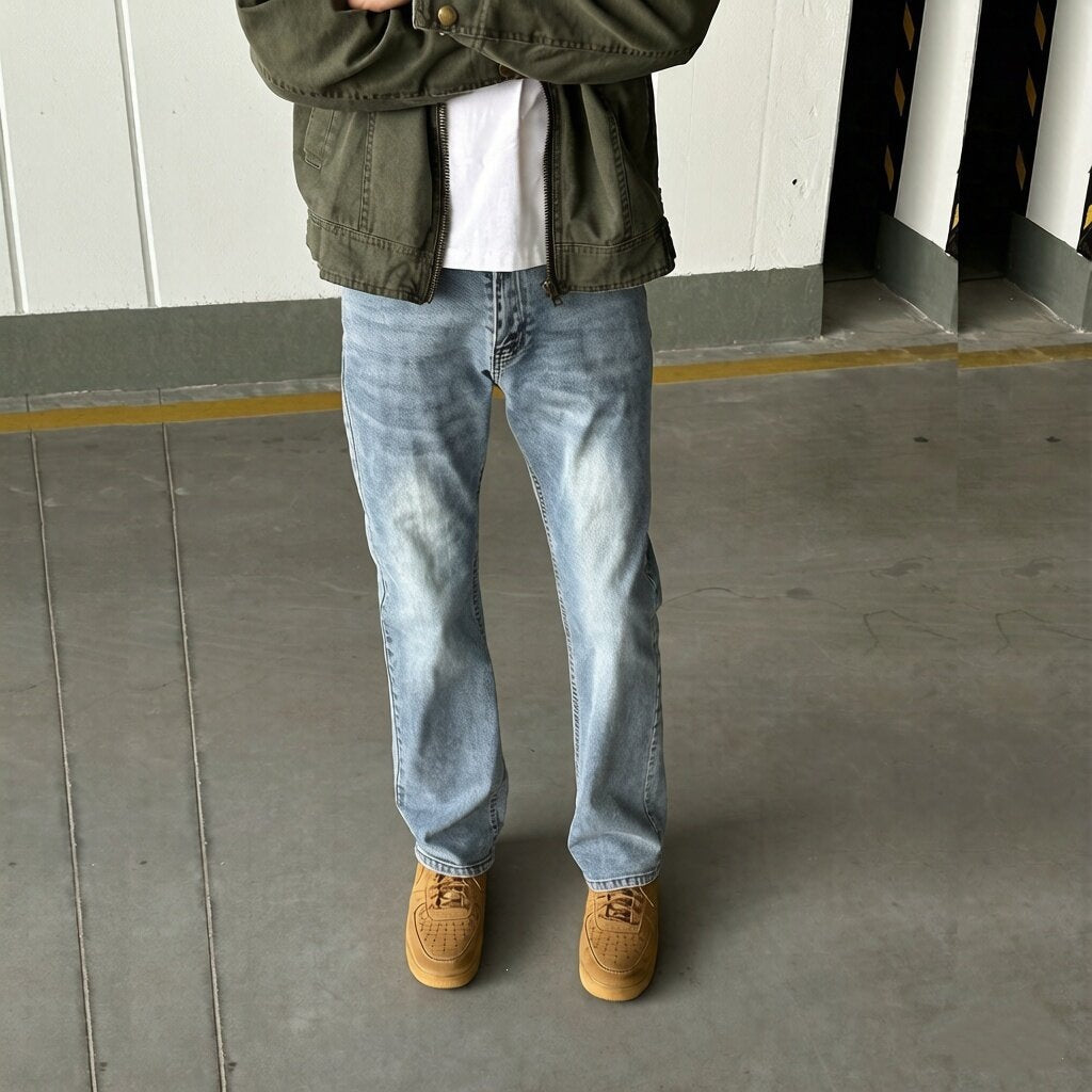 Herren Klassische Jeanshose Drune